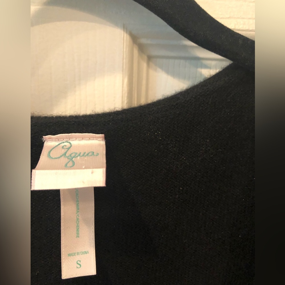 Aqua Cashmere Ruffled Duster Final Sale - Picture 8 of 12
